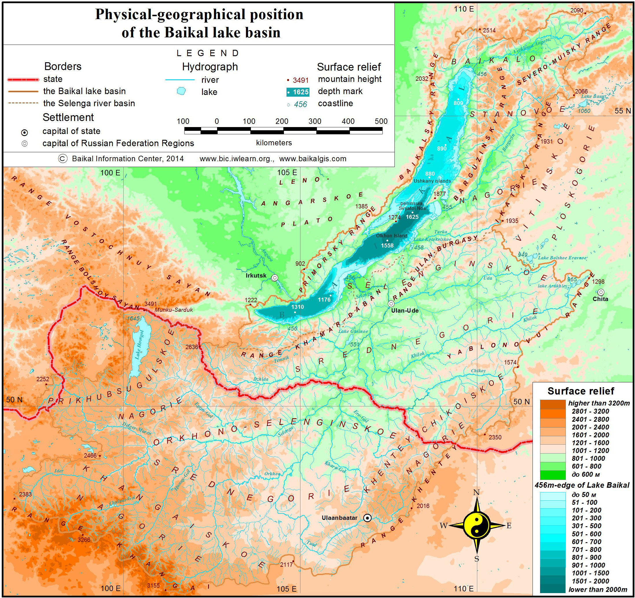 baikal mountains map